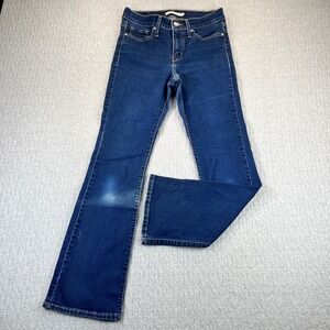 Levi's 315 Shaping Bootcut flare‎ leg Jeans Women 26X28 mid rise Dark Wash